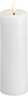 Moods & More - LED Pillar Candles, Silk, Melted, Classic white, 49x150