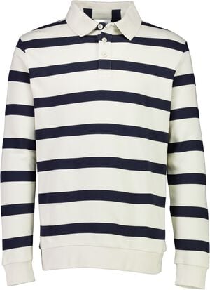 Striped polo sweatshirt L/S