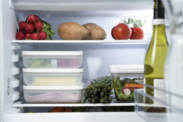 Fresh & Save Vak. lunchbox L Flat St-Gr plast