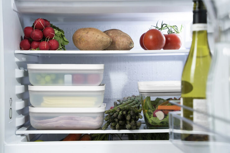 Fresh & Save Vak. lunchbox L Flat St-Gr plast