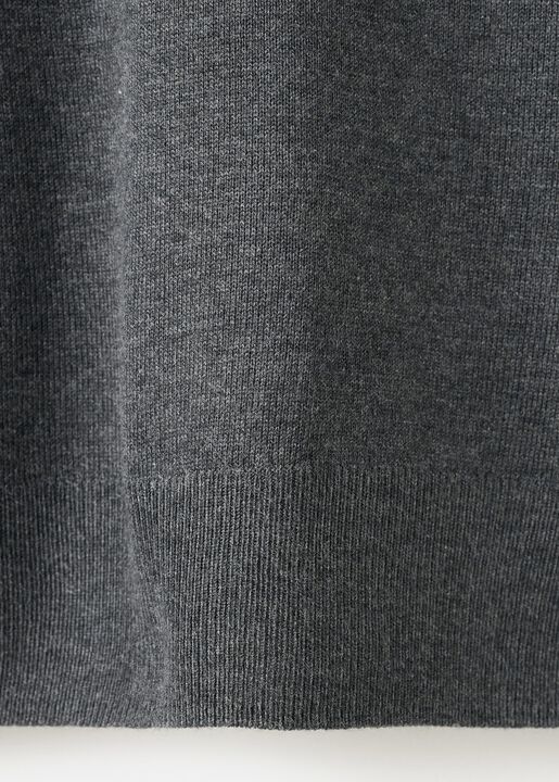 Fine-knit crew-neck sweater