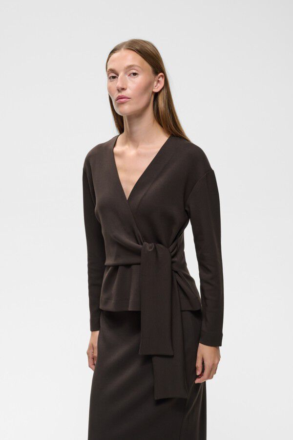 AGGIEIW VINCENT KNOT BLOUSE