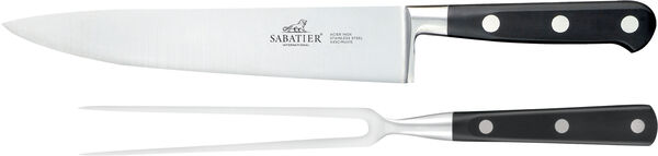 Trancherset Licorne 2 delar Stål/Svart