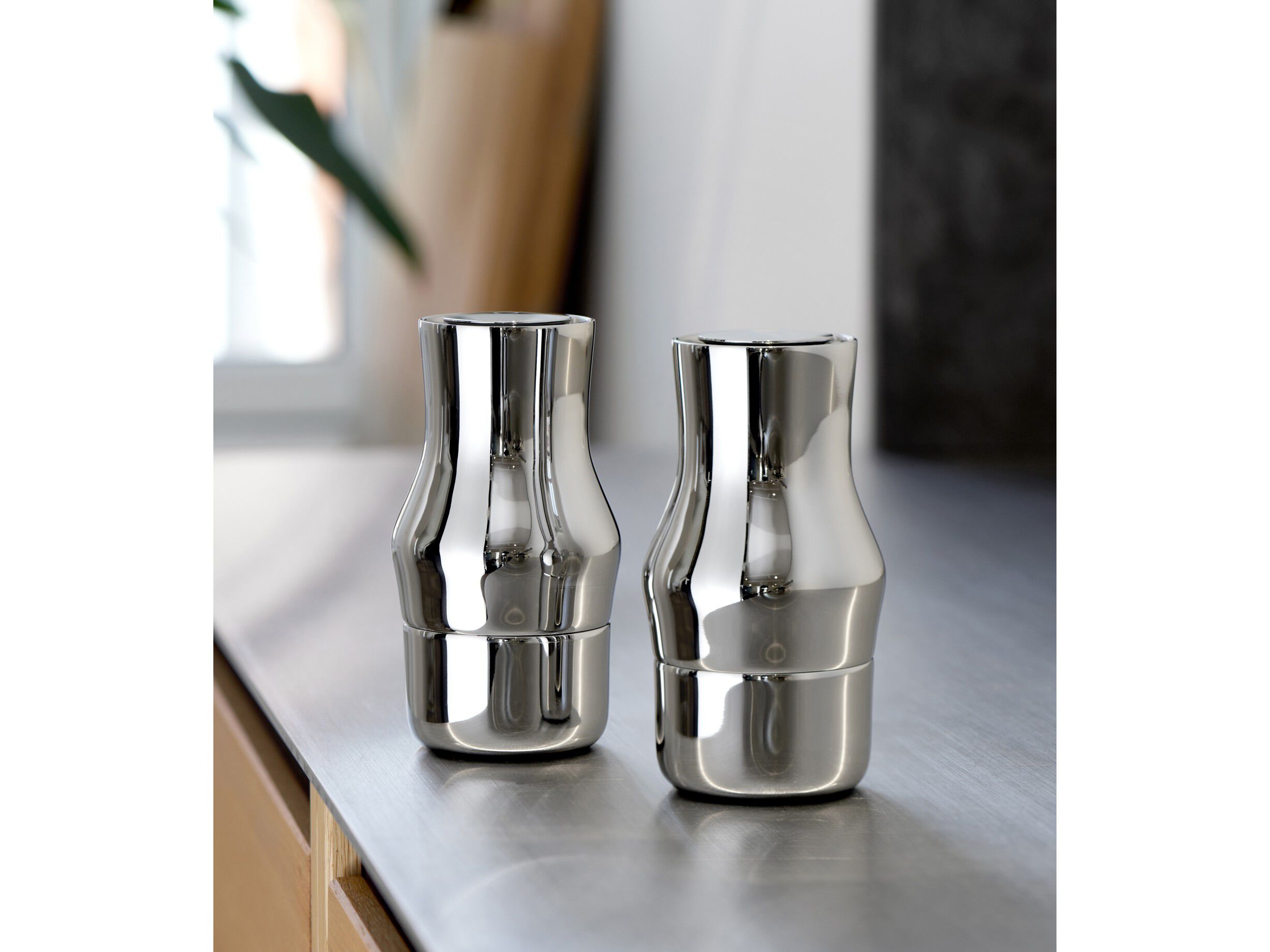 Salt- och pepparkvarnset Dorotea 14 cm Blankt st&aring;l