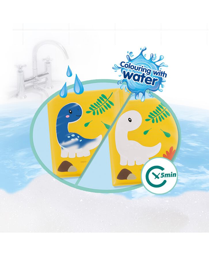 SES Creative - Badeleg - Farv med vand - Dino badebog