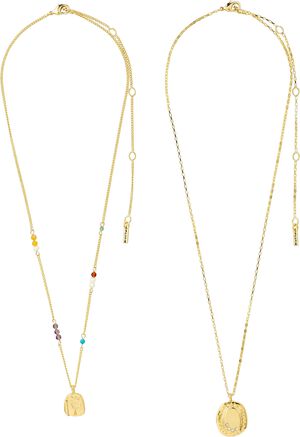 HERE necklace gold-plated