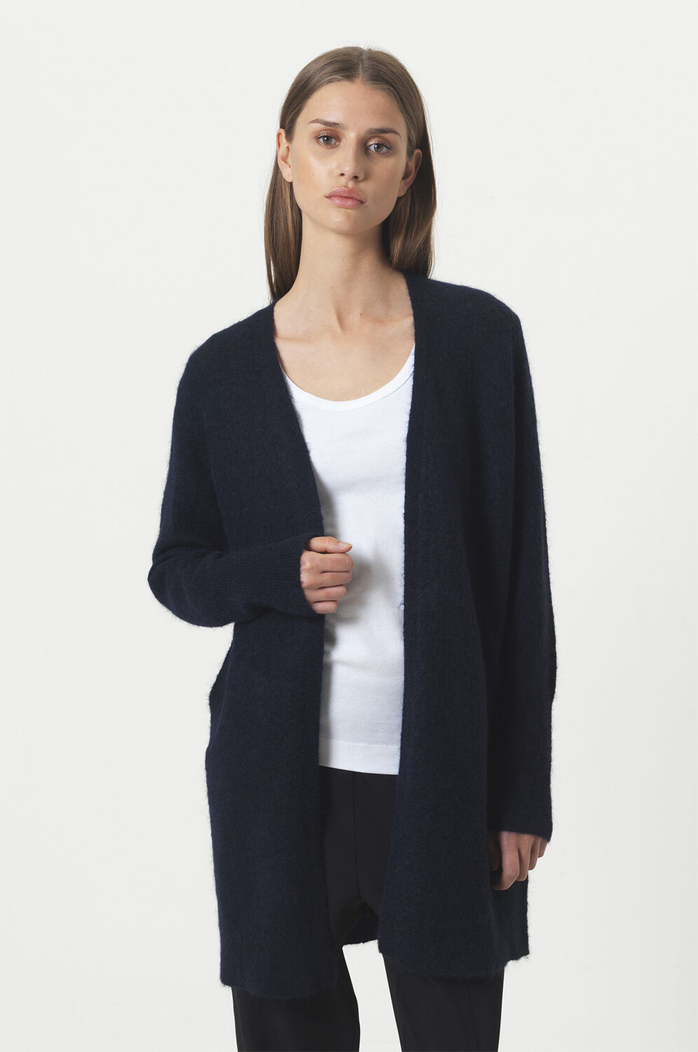 Brook Mohair Blend Knit New Pocket Cape