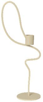 Valse Candle Holder - High - Cashmere