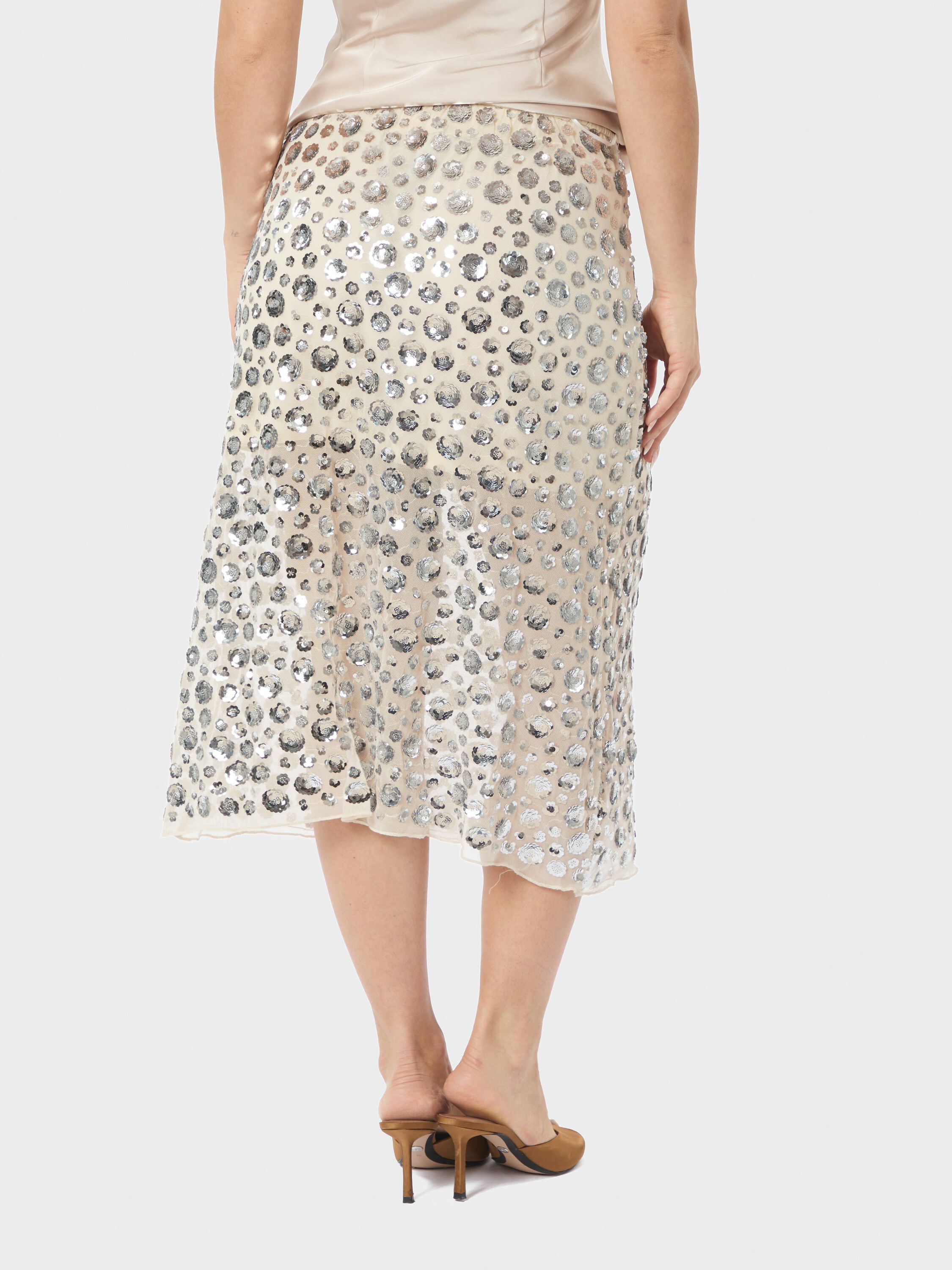 Gilla Flower Sequins Skirt