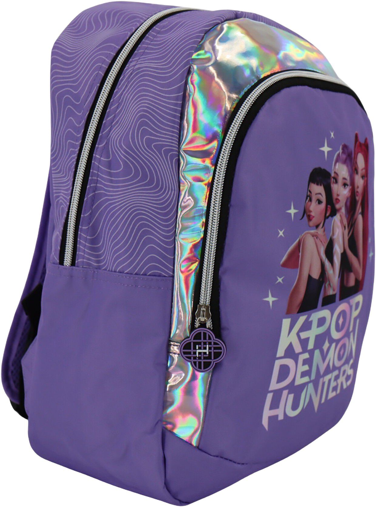 Kpop Demon H. Purple backpack with 2 com