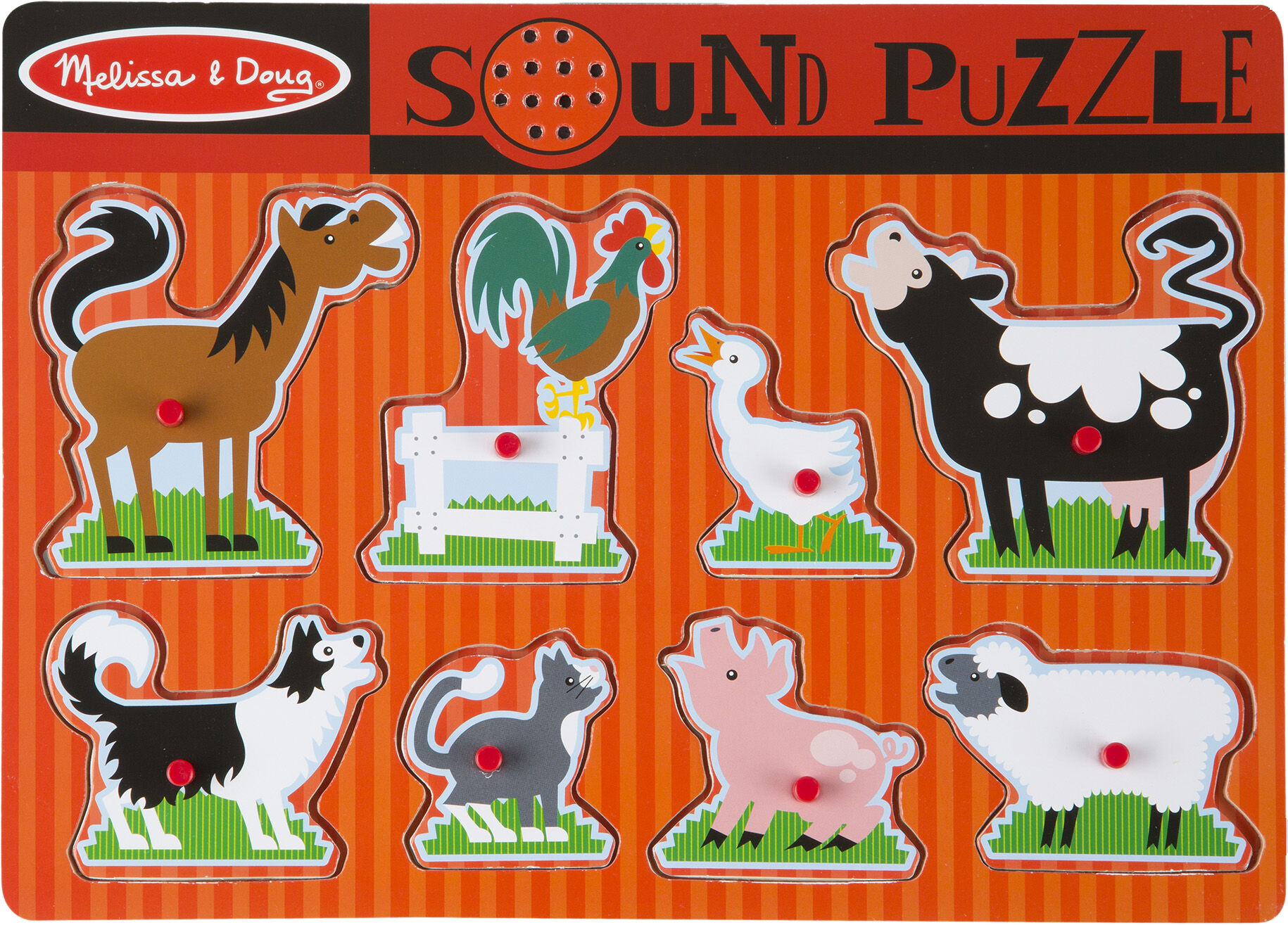 Melissa & Doug 726 Farm Animals Sound Puzzle for sale online 