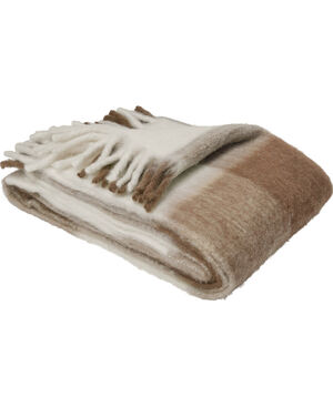 Medium fluffy pl&auml;d, rutig