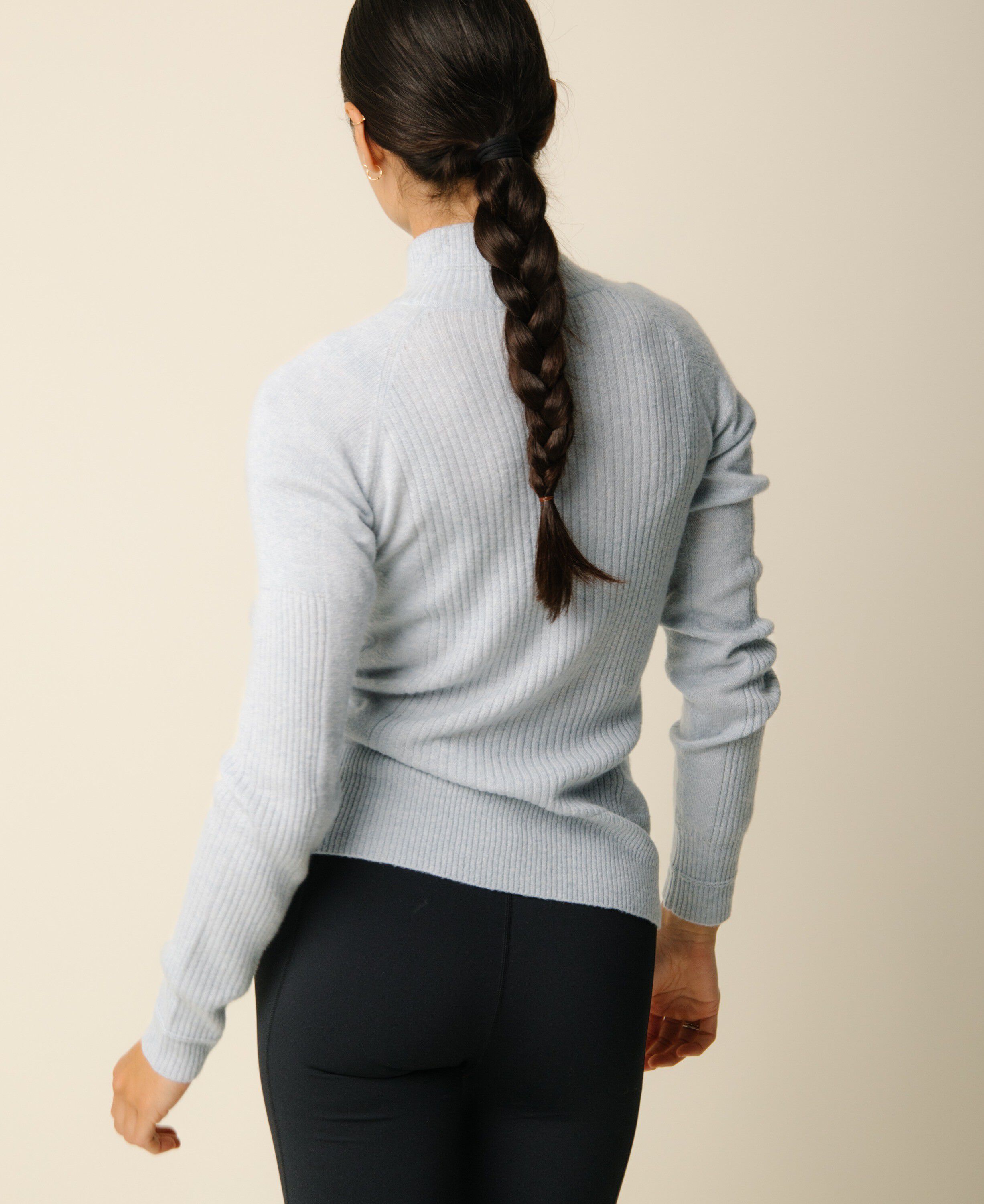 Vilda turtleneck cashmere blend sweater - Clear