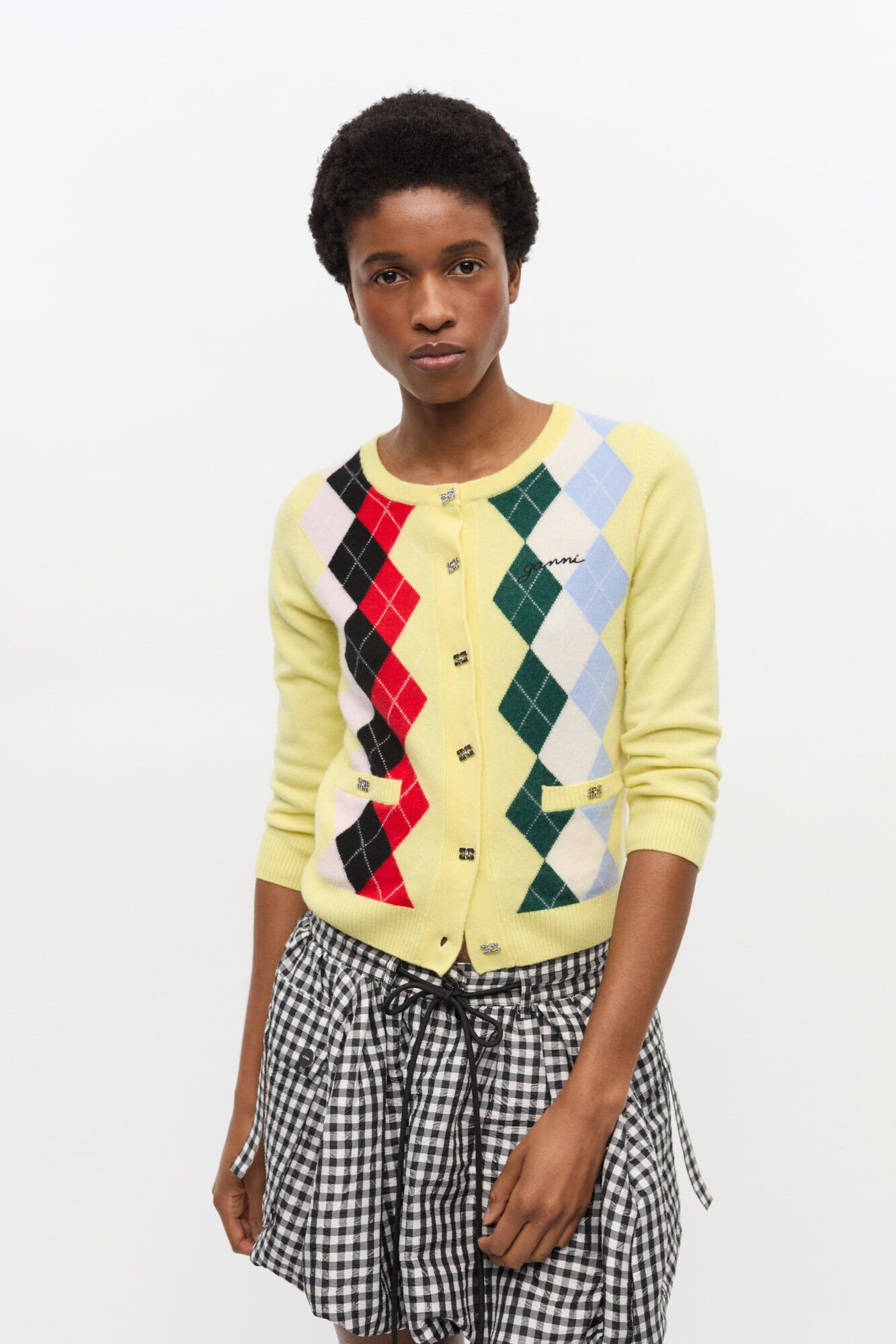 Cashmere Wool Mix Cardigan