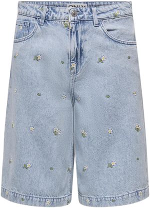 ONLDORSI-CASSIE EMB LONG SHORTS AKM