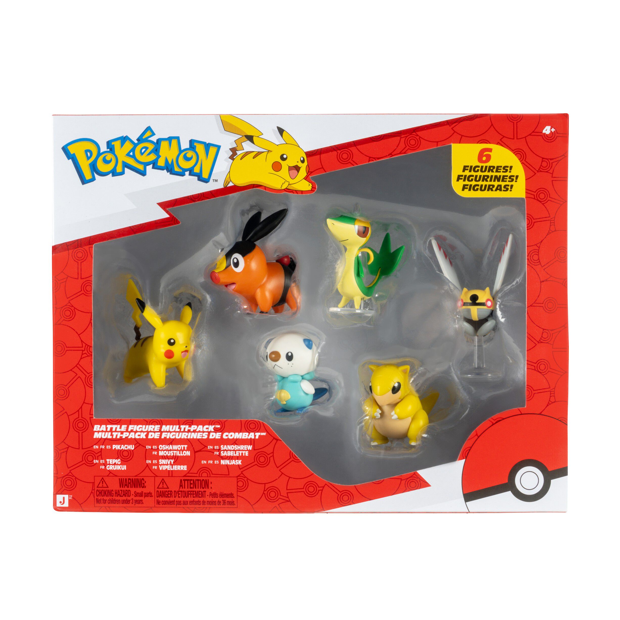 POKEMON BATTLE FIGURE 6 P