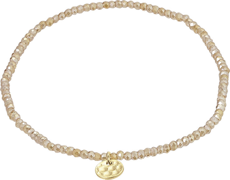 INDIE bracelet peach, gold-plated