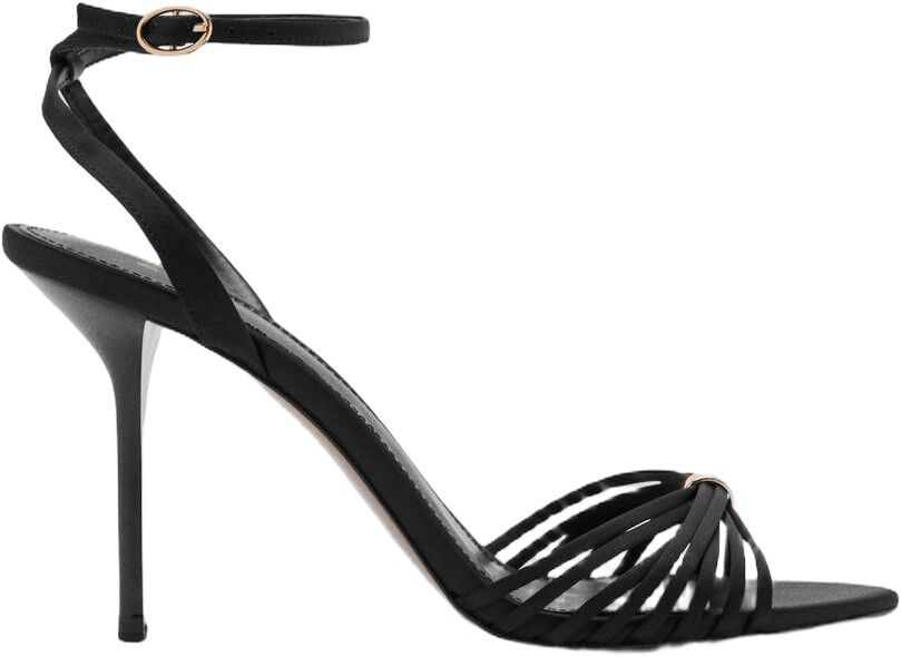 Heeled sandals with straps