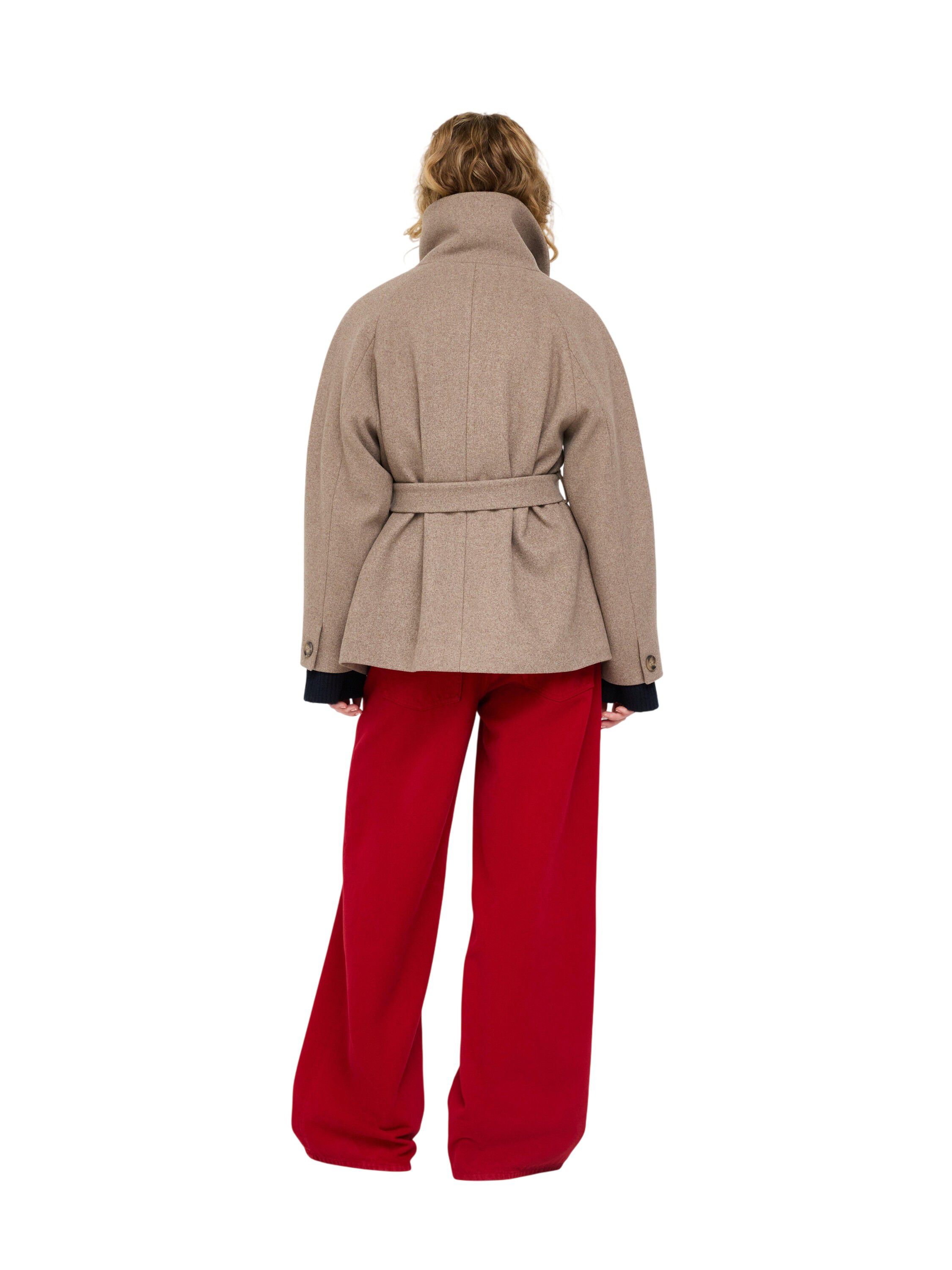 Oversized jacka i ullblandning