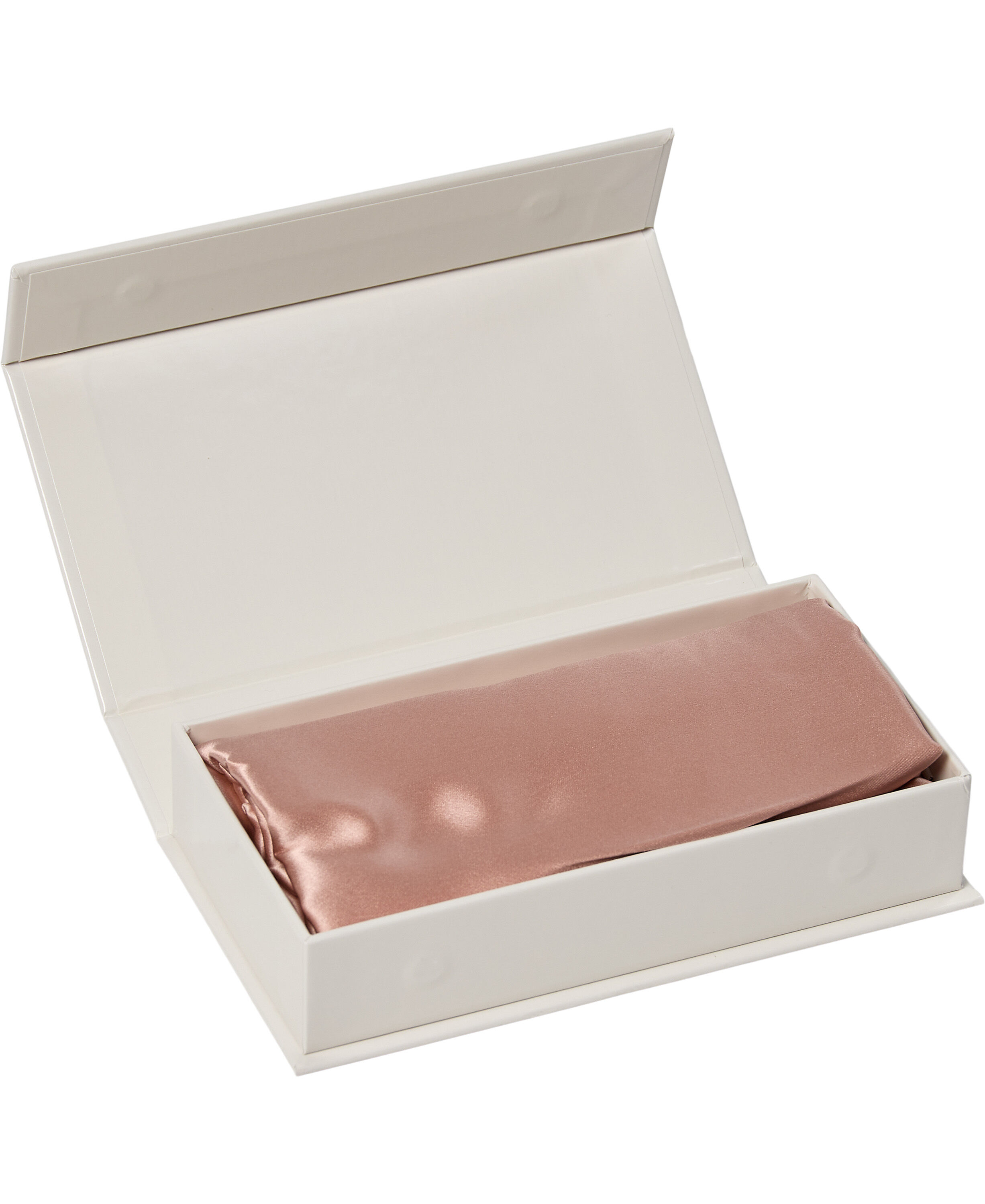 Silke pudebetr&aelig;k med lynl&aring;s, 100 % morb&aelig;rsilke, 60x63 cm, rosa