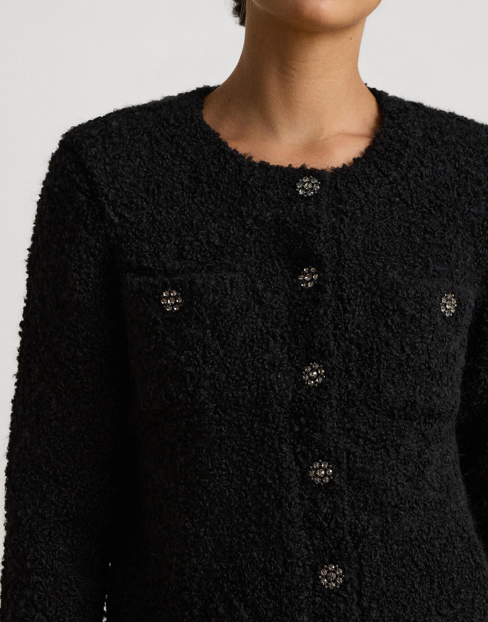 TEXTURED BOUCLE-SWTR-JACKET