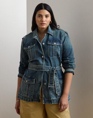 Belted Denim Field Jacket