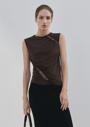 Ruched fitted top