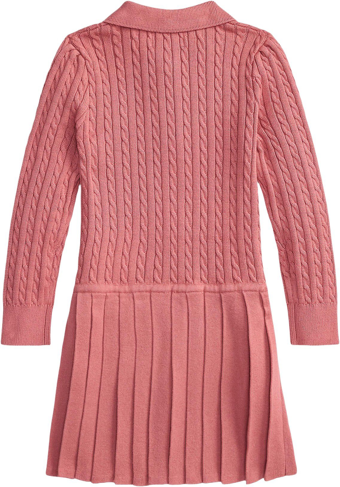 Mini-Cable Polo Sweater Dress