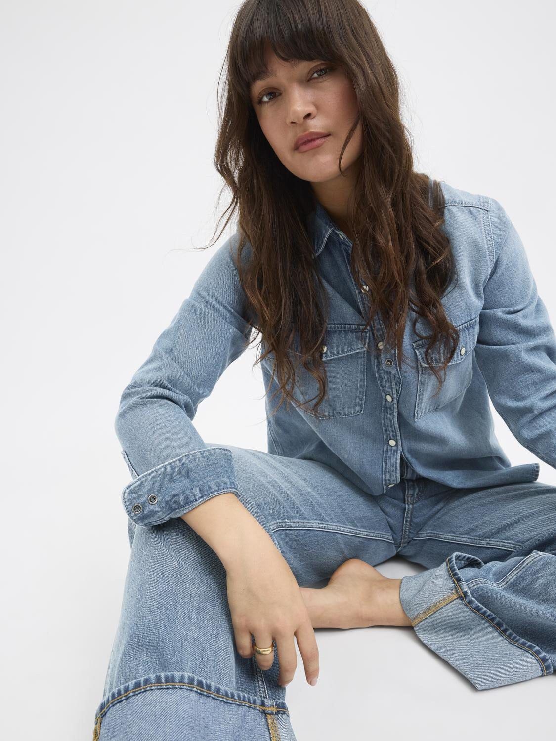 Jxtokyo Wide Fold Hw Jeans R254 Dnm Sn