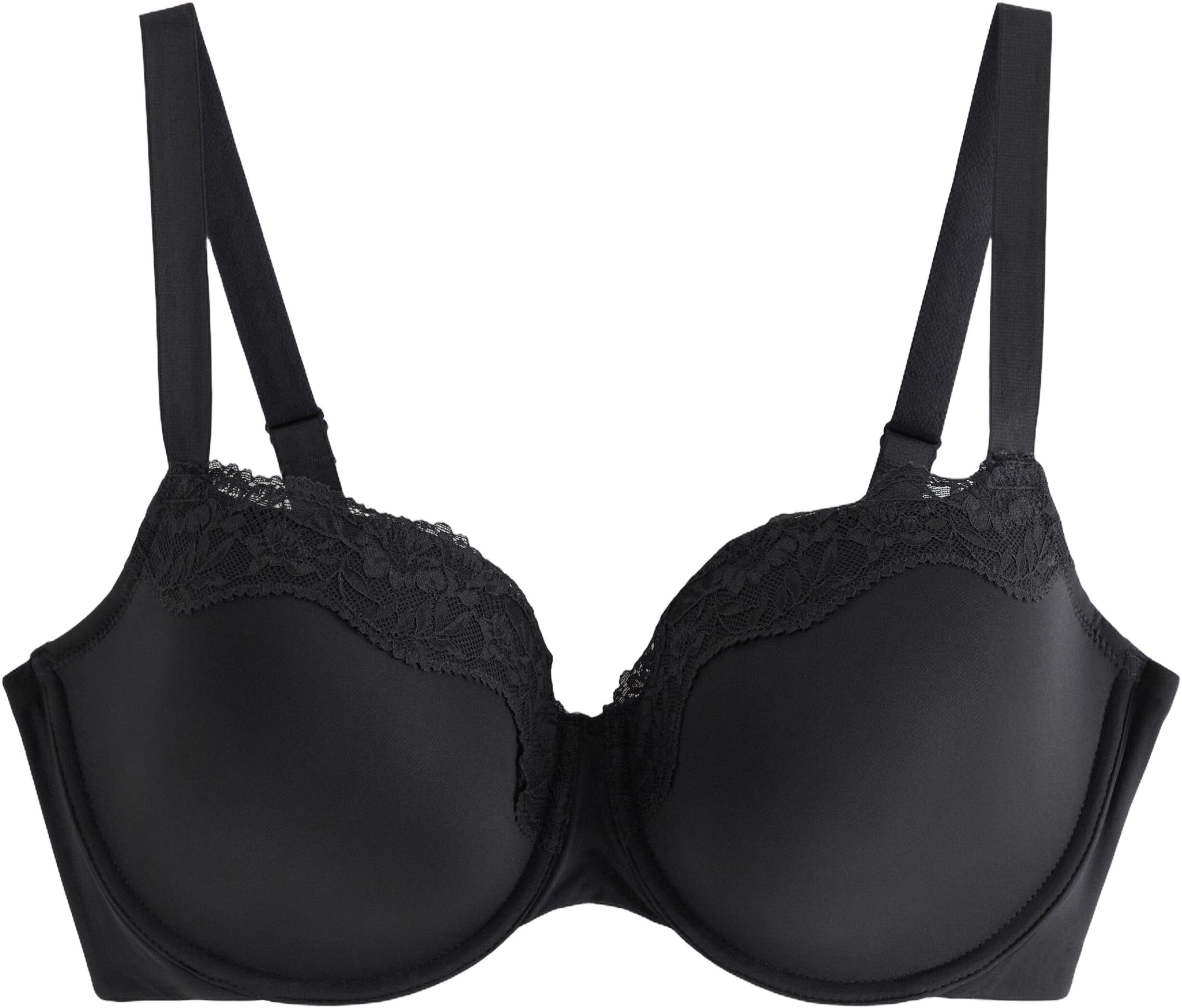 En bekv&auml;m balconette-bh med fin spe