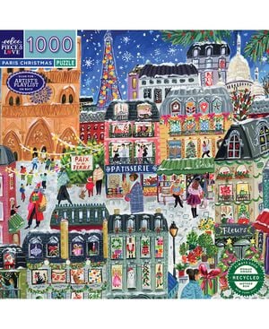 eeBoo - Puslespil 1000 brk - Paris Christmas