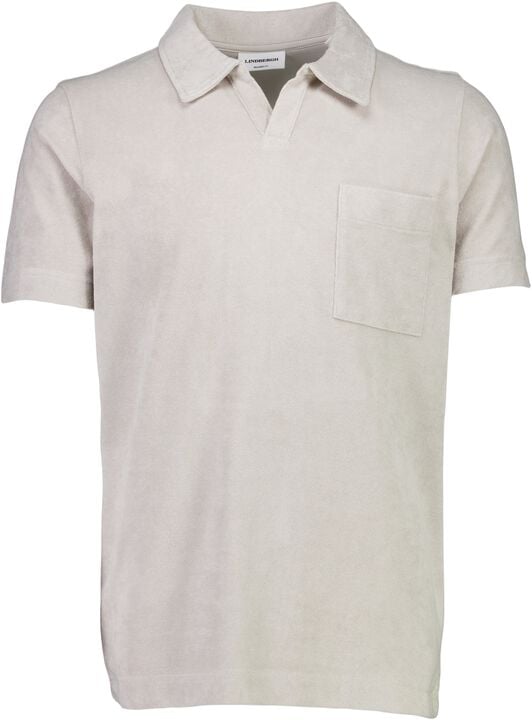 Towel v-neck polo S/S