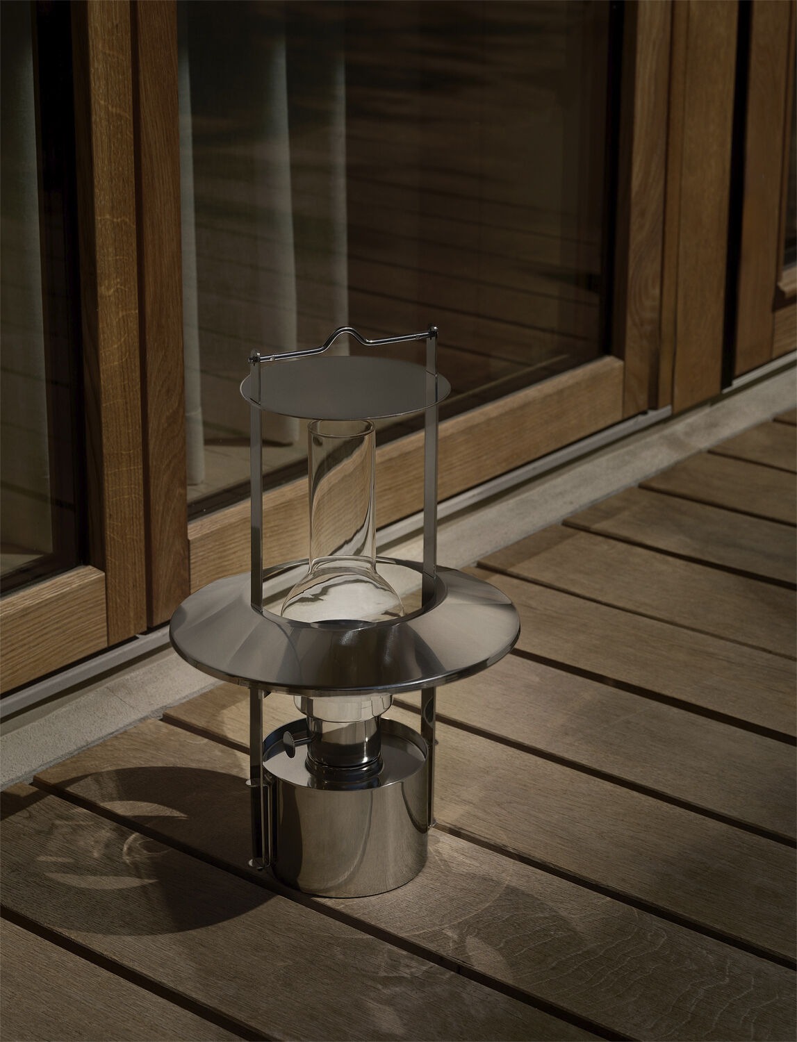 EM portable LED skeppslampa H 43 cm steel