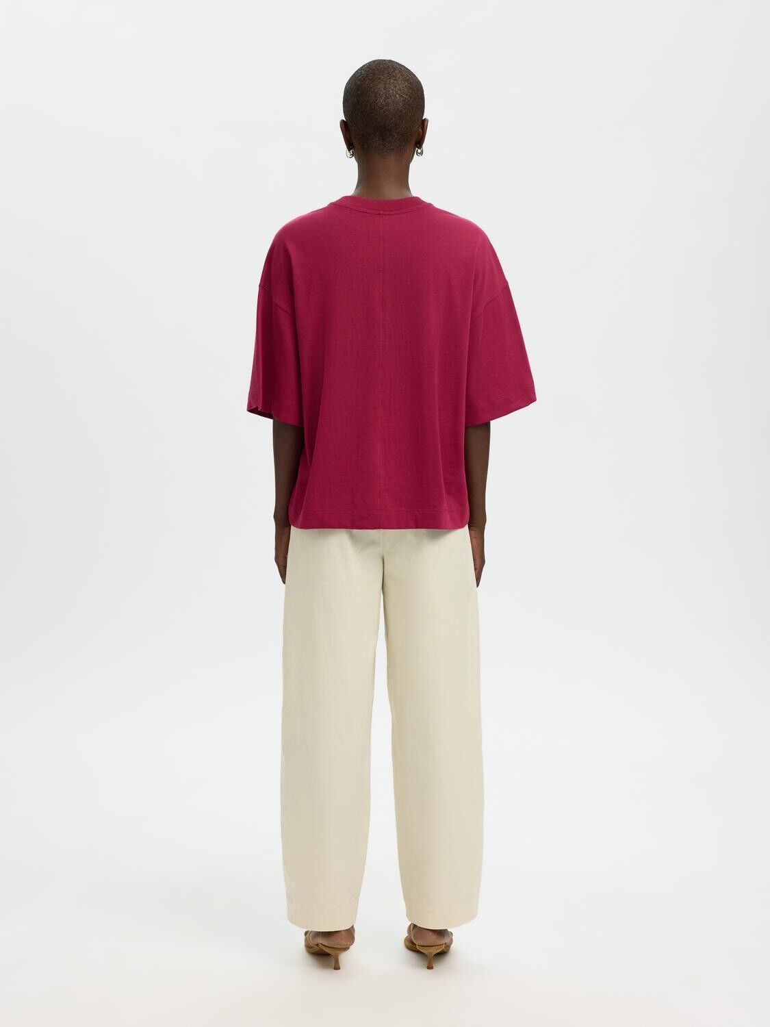 SLWCOLWOMAN 2/4 OVERSIZED TEE NOOS