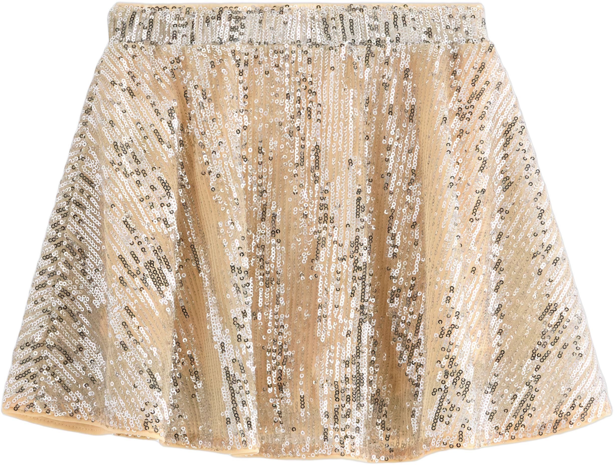 Flared skirt with sequins.