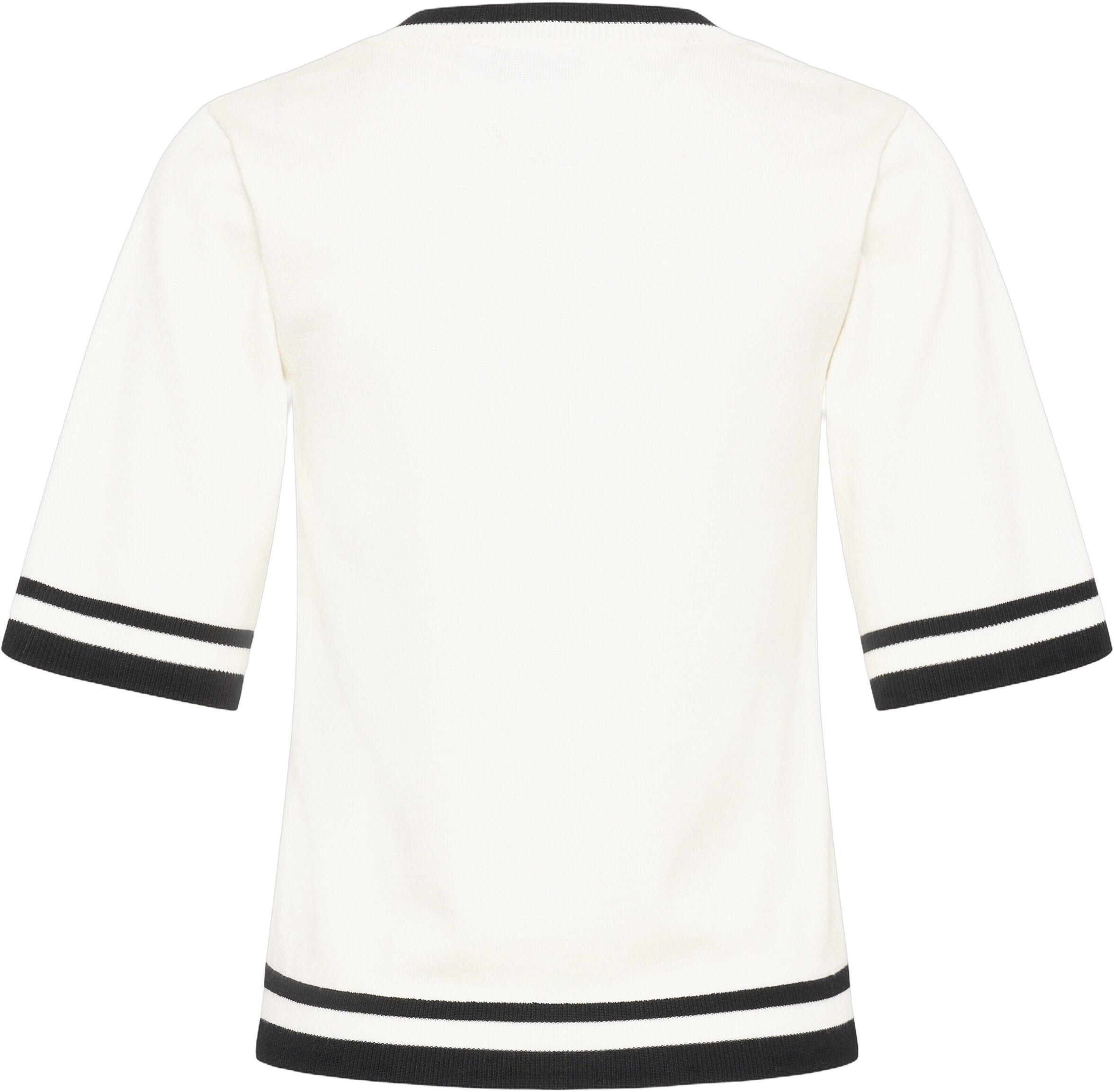 MilaSZ V-Neck SS Contast Pullover