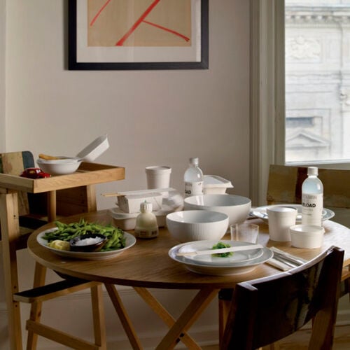 White Fluted fat oval 33 cm