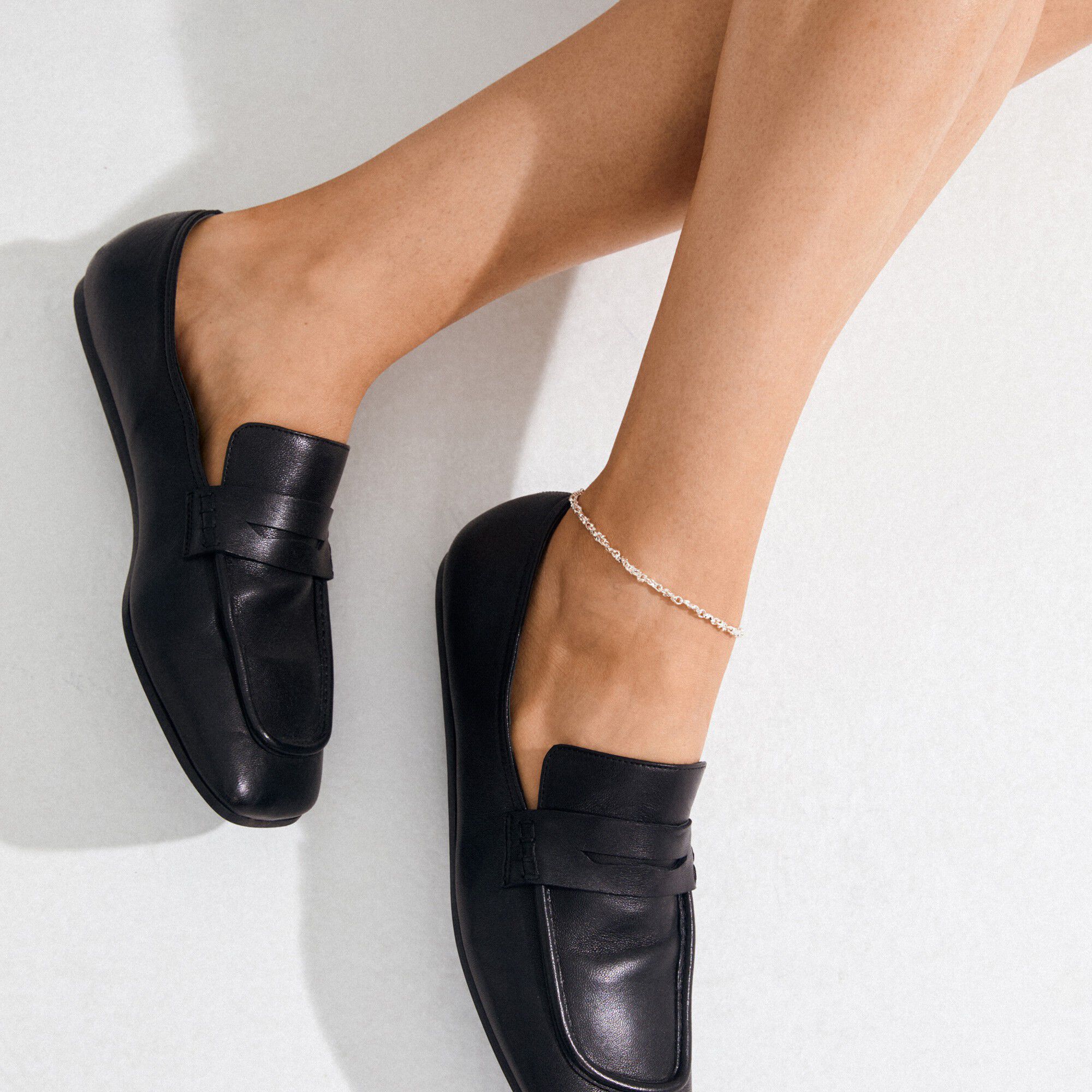 NOVA ankle chain silver-plated