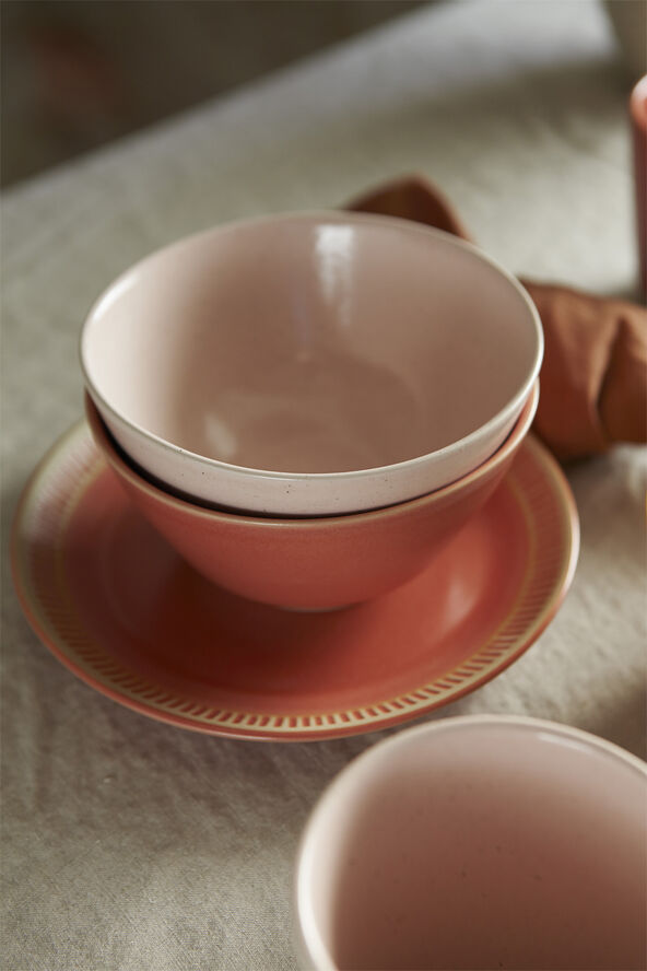 Colorit tallrik Ø 19 cm coral