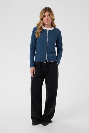 MilaSZ Contrast Stripe Cardigan