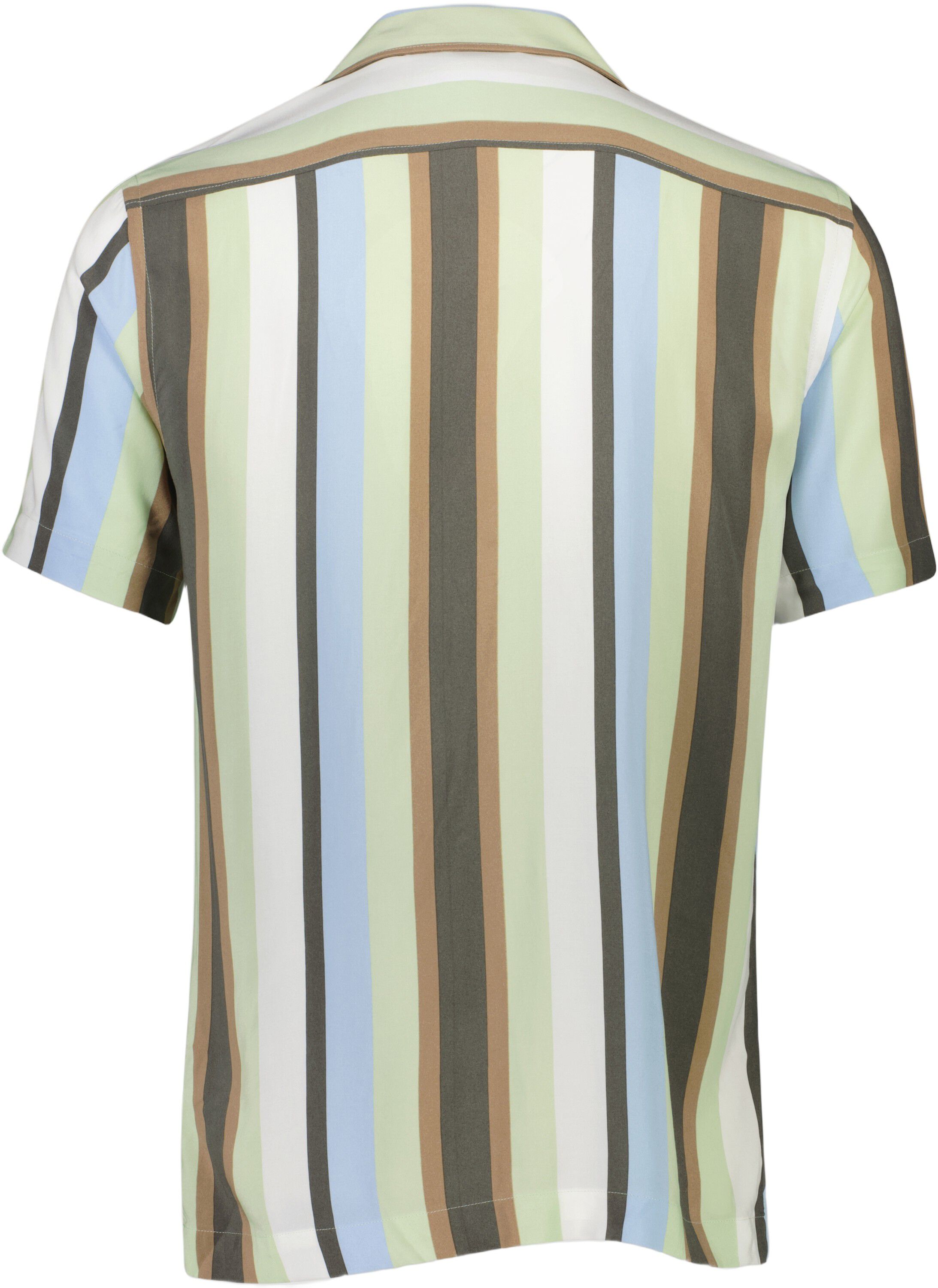 Bold stripe viscose shirt S/S