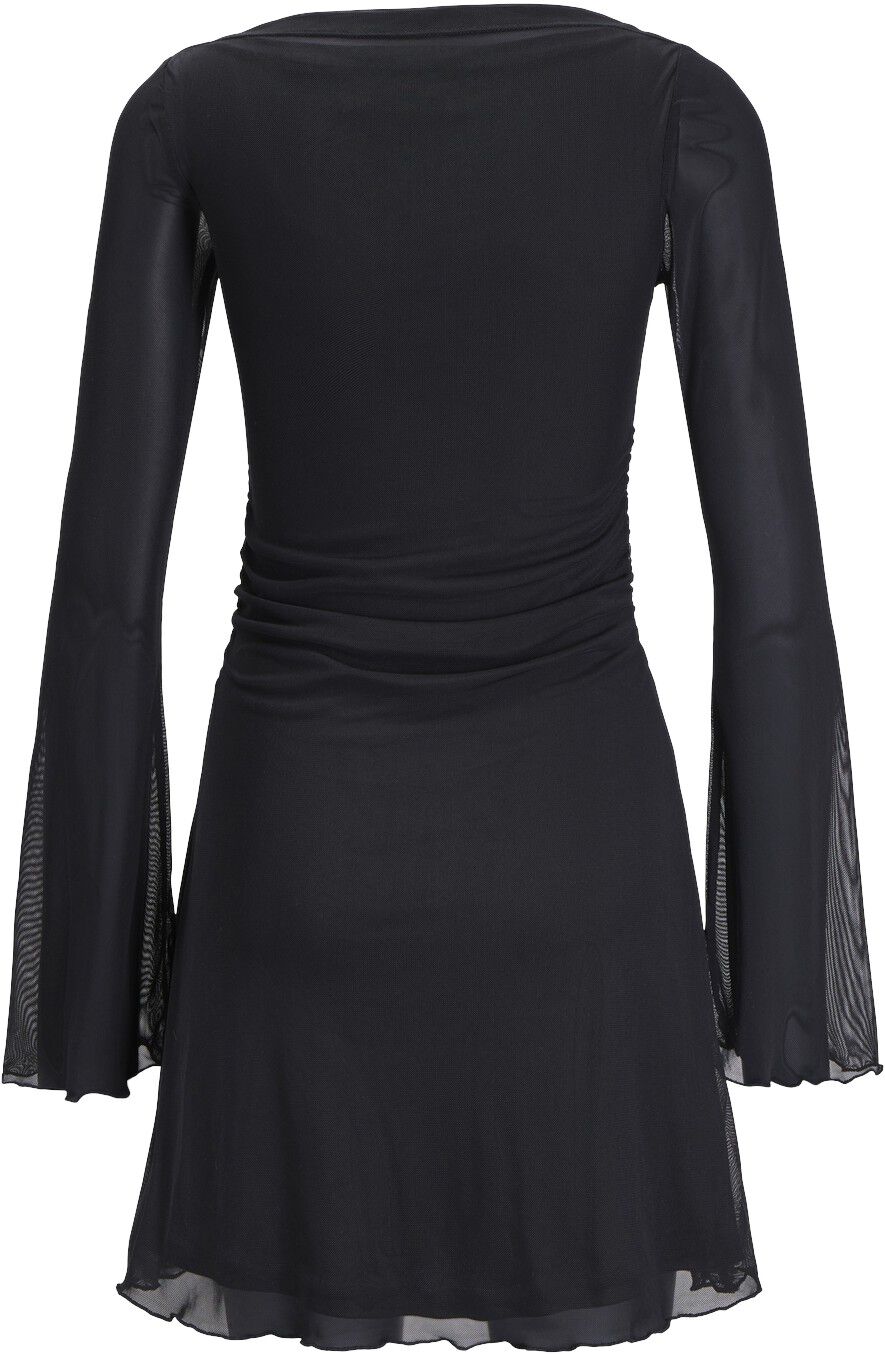 JXMINNA MESH LS DRESS WVN