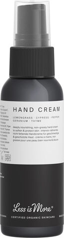 Organic Hand Cream Lemongrass Travel size 50 ml.