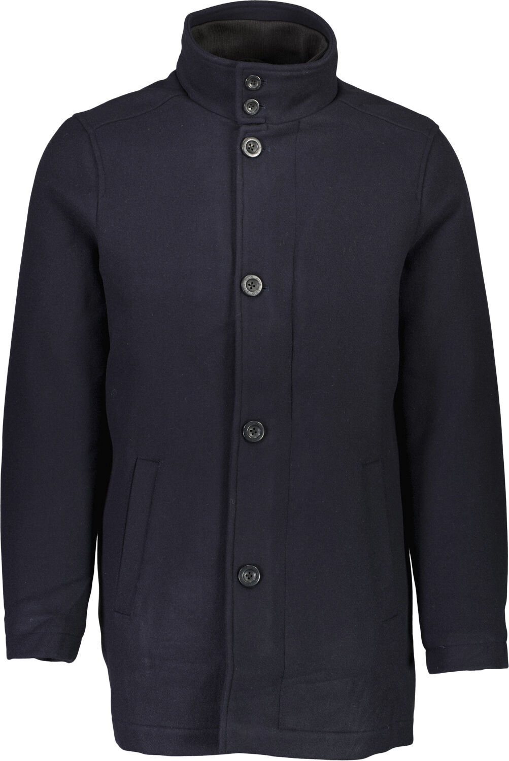 Relaxed-fit wool car coat