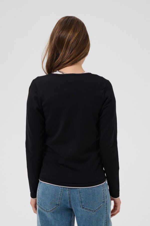 MilaSZ Contrast Stripe Cardigan