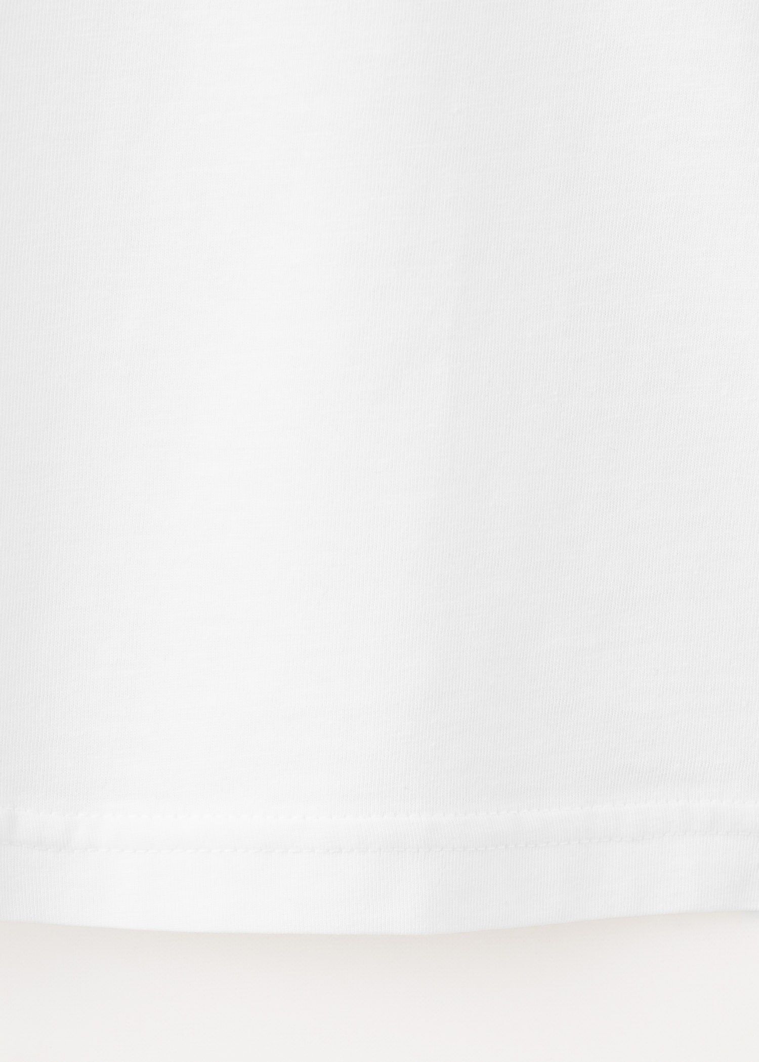 Rounded neck cotton t-shirt
