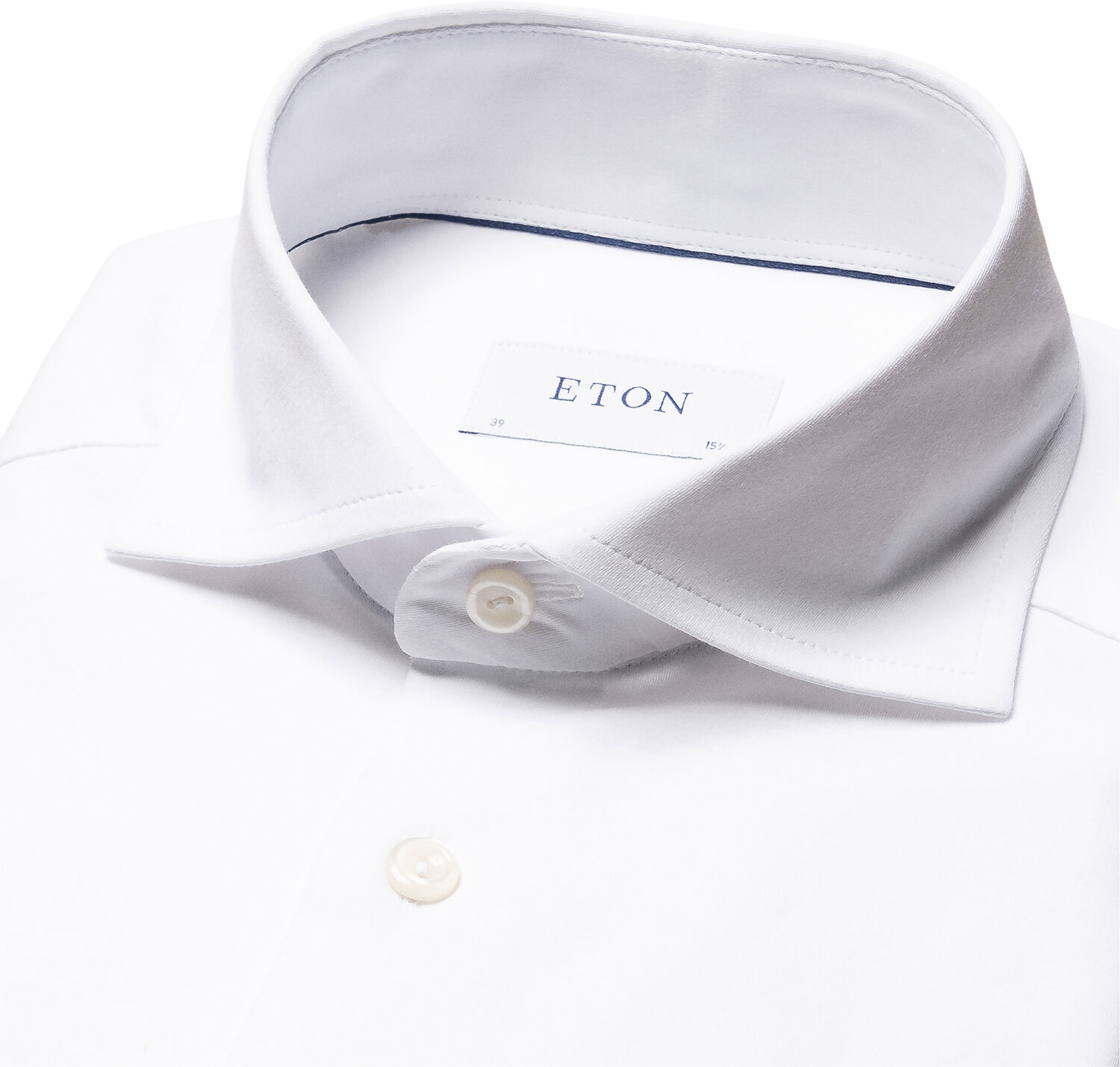 Contemporary Fit Navy Blue Solid Four-Flex Stretch Shirt