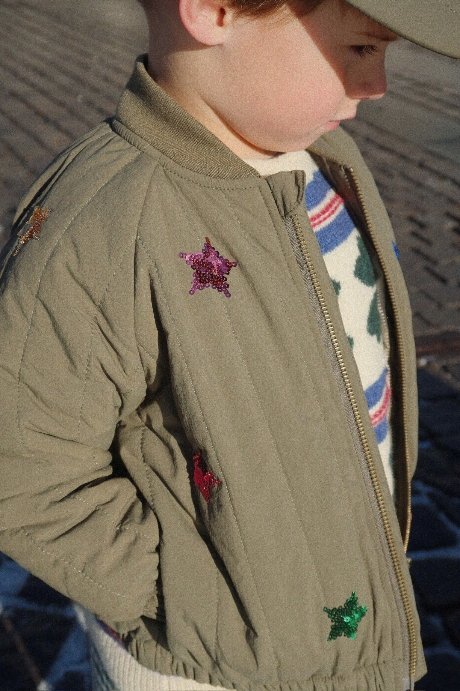 JUNO SEQUIN BOMBER JACKET