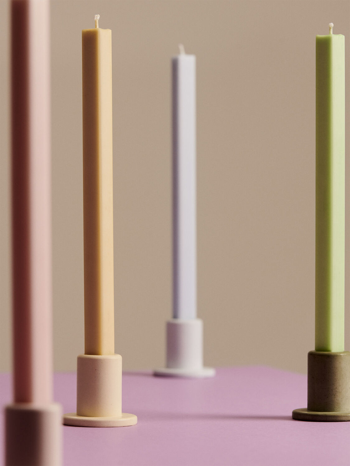 Square Candle -Set of 4