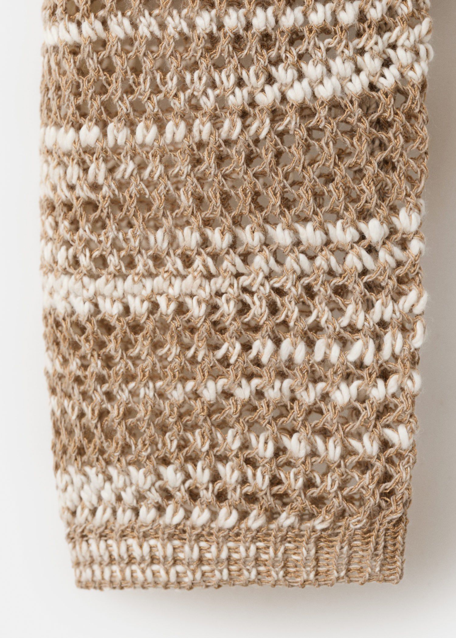 Bicolour crochet jumper